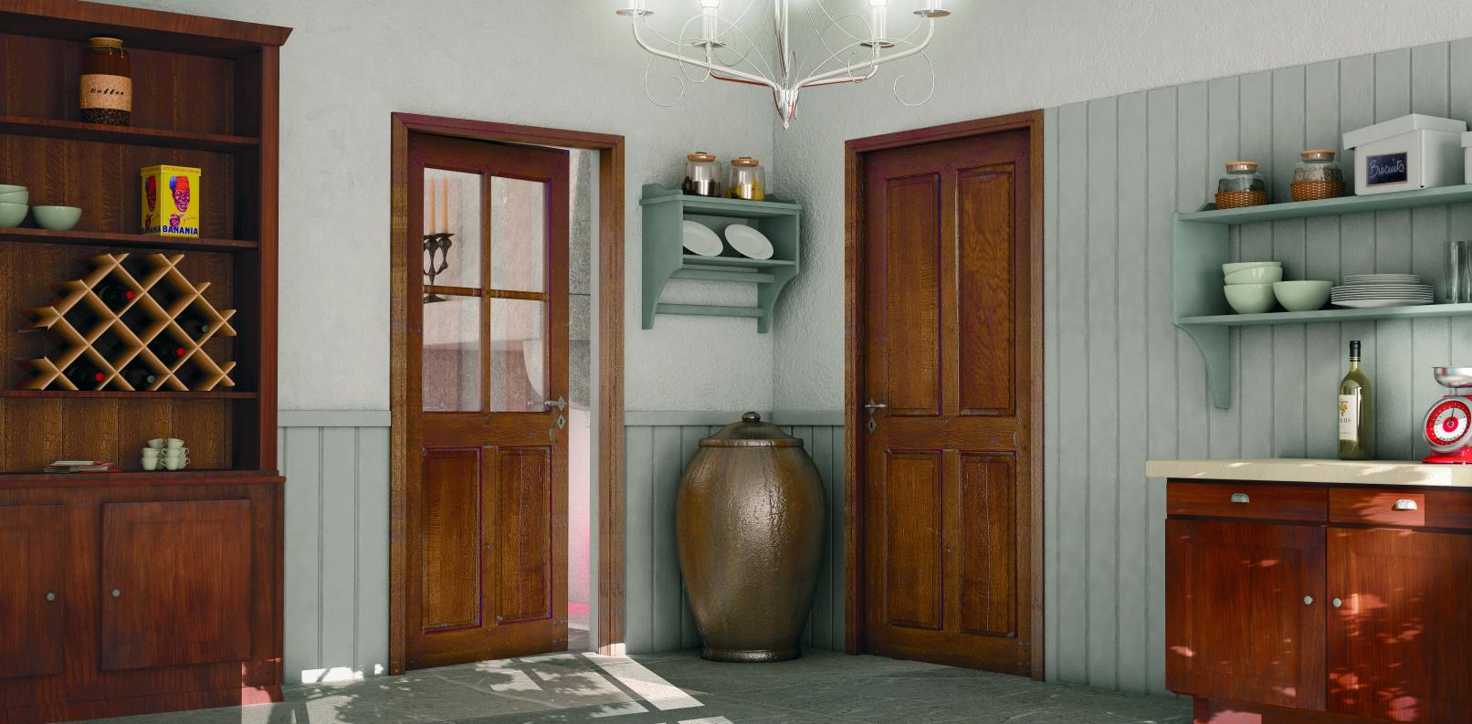 porte d'interieur en bois cevennes