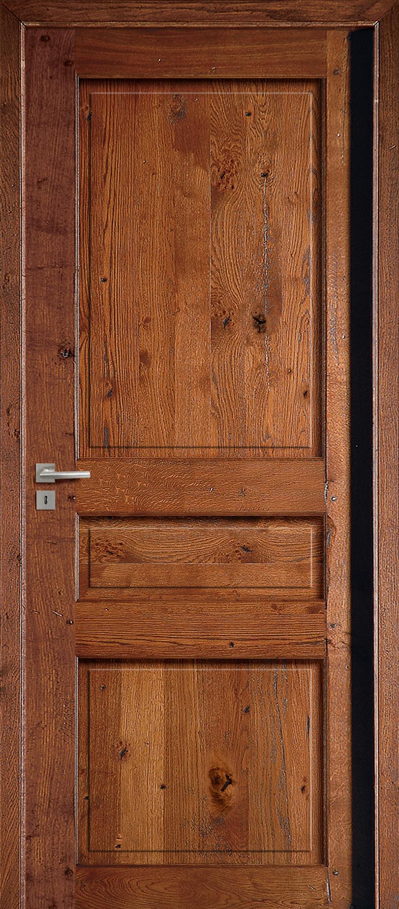 Porte Intérieur Bois - Quercy - Chêne rustique antiquaire patiné
