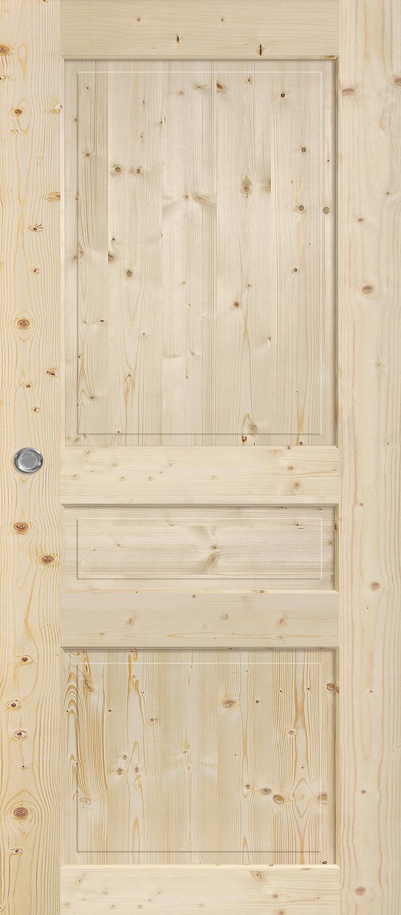 Porte Intérieure Bois Coulissante - Quercy - Épicéa brut Porte Intérieure Bois Coulissante - Quercy - Épicéa brut
