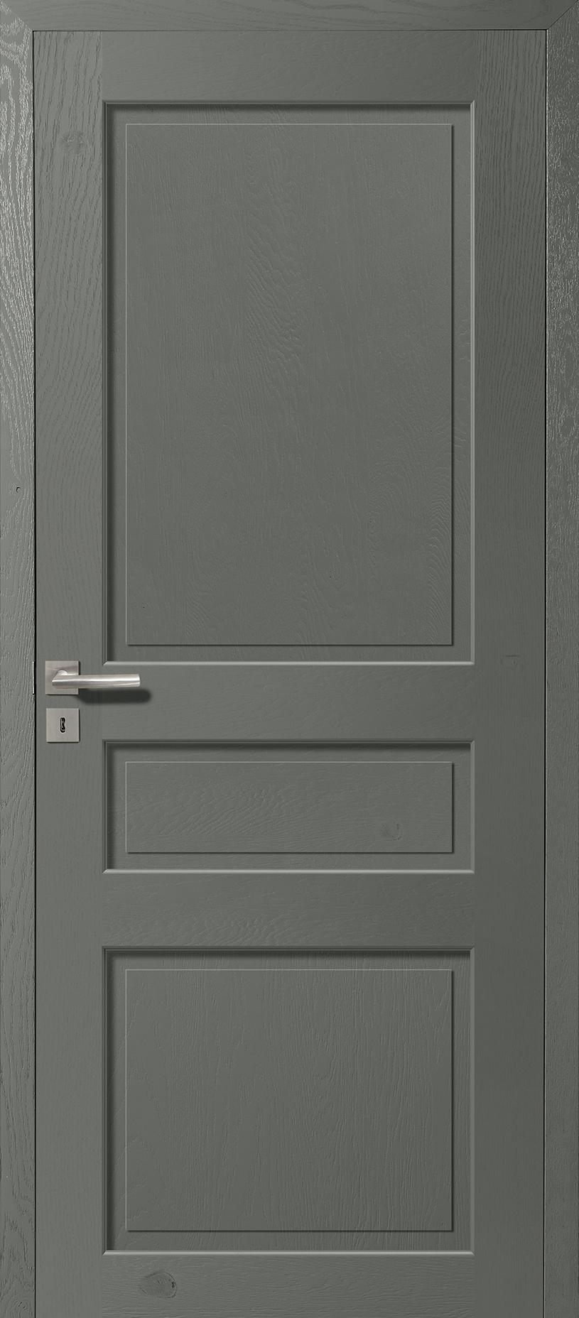 Porte Intérieur Bois - Quercy - Chêne rustique Gris souris RAL 7005