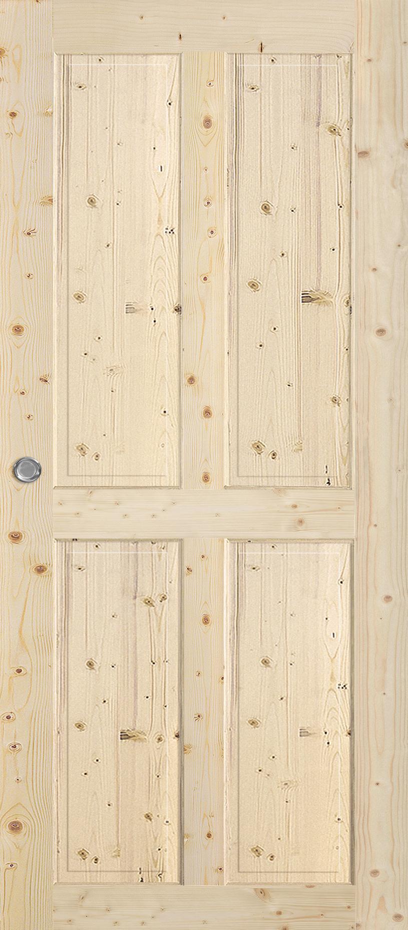 Porte Intérieure Bois Coulissante - Aubrac - Épicéa brut Porte Intérieure Bois Coulissante - Aubrac - Épicéa brut
