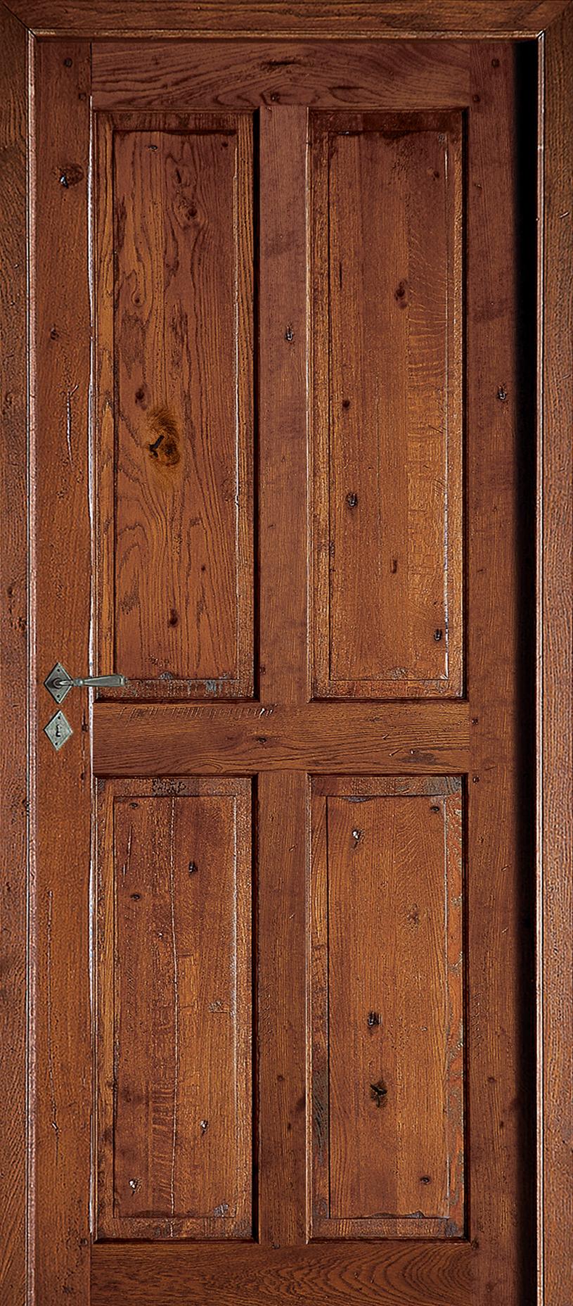 Porte Intérieur Bois - Aubrac - Chêne rustique antiquaire patiné