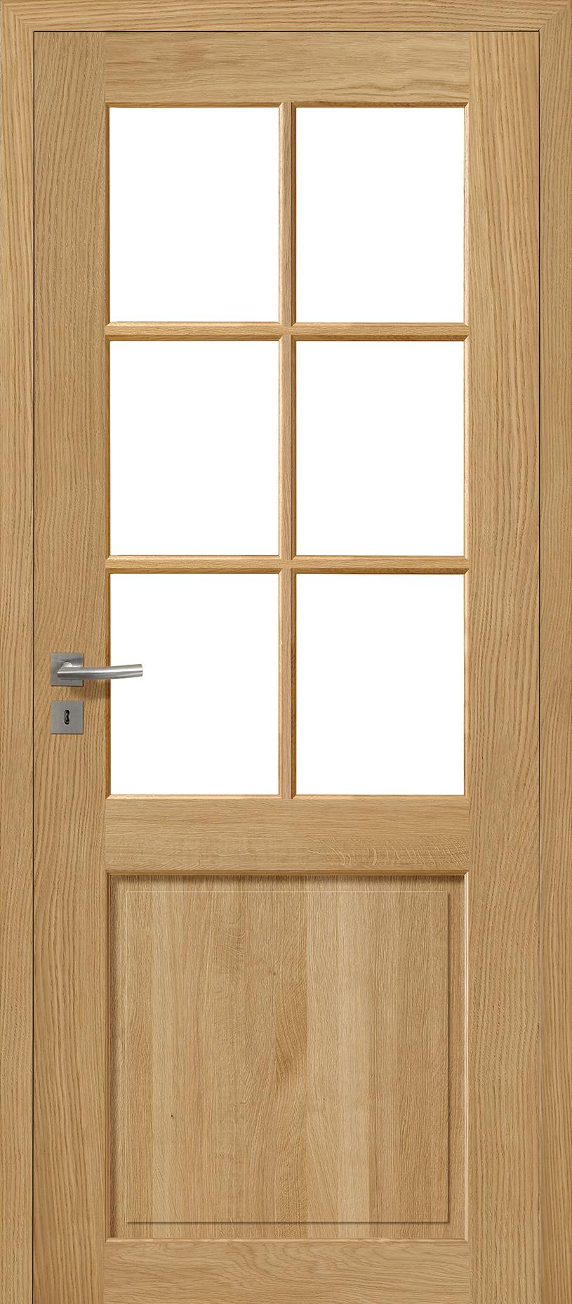 Porte Intérieure Bois Vitrée - Alsace - Chêne sélectionné naturel brossé