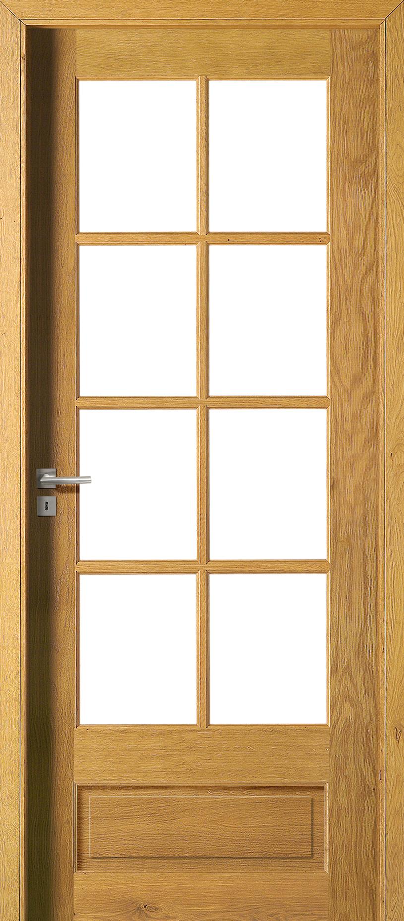 Porte Intérieure Bois Vitrée - Vosges - Chêne clair sélectionné