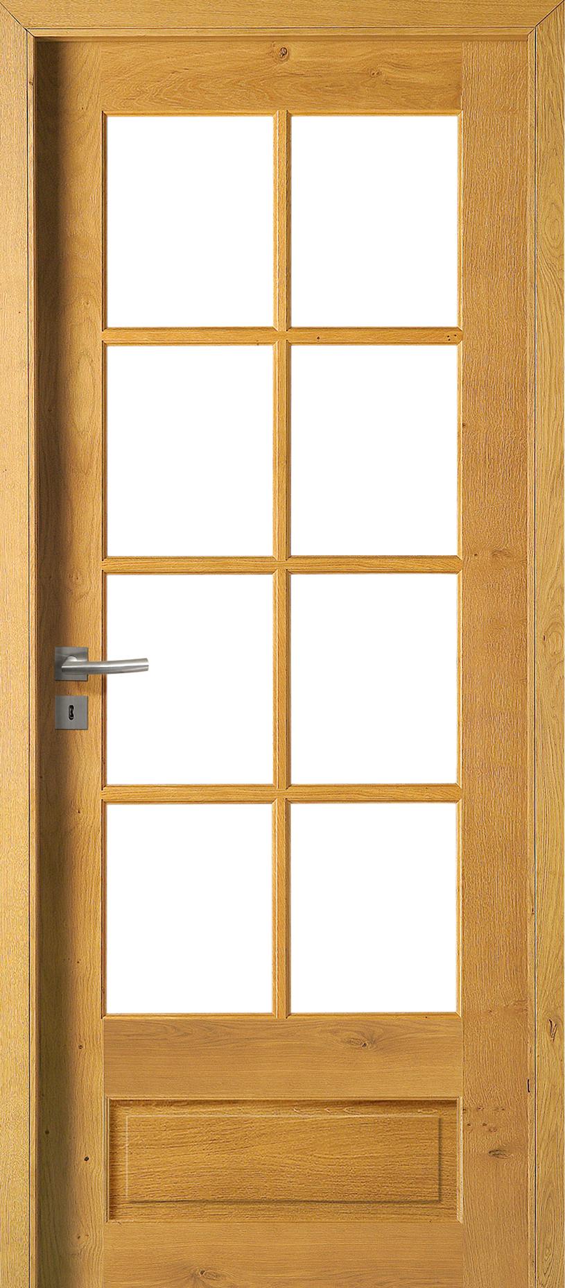 Porte Intérieure Bois Vitrée - Vosges - Chêne clair rustique