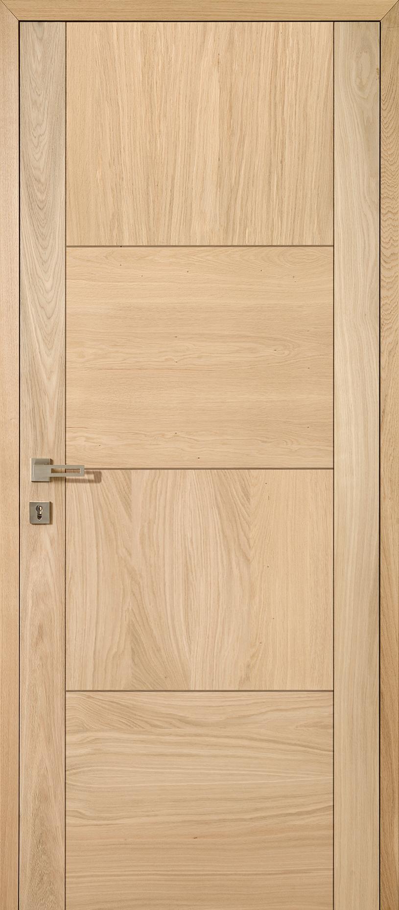 Porte intérieure battante en bois massif style moderne Zephyr