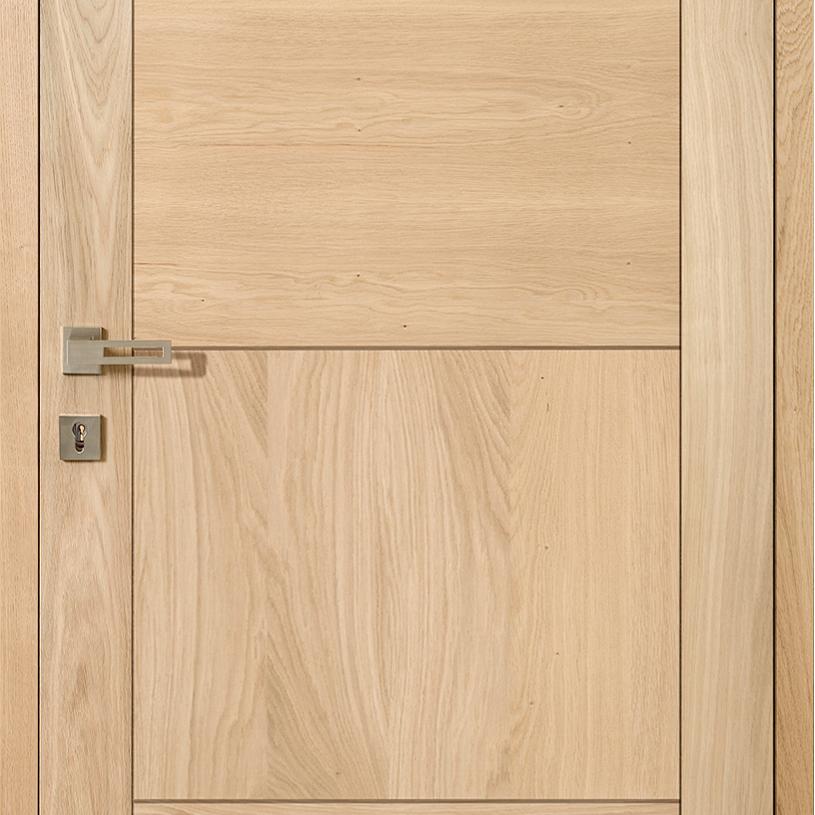 Porte intérieure battante en bois massif style moderne Zephyr