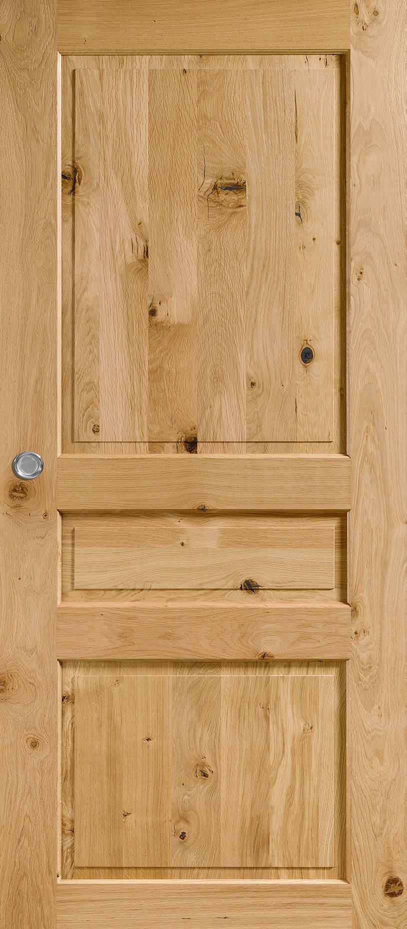 Porte Intérieure Bois Coulissante - Quercy chêne rustique naturel brossé