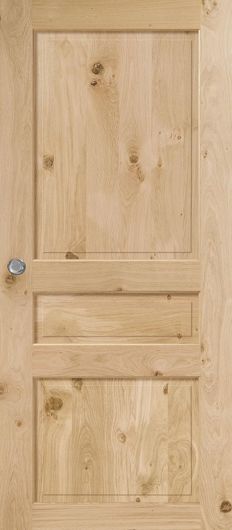 Porte Intérieure Bois Coulissante - Quercy chêne rustique - Ultra mat brossé