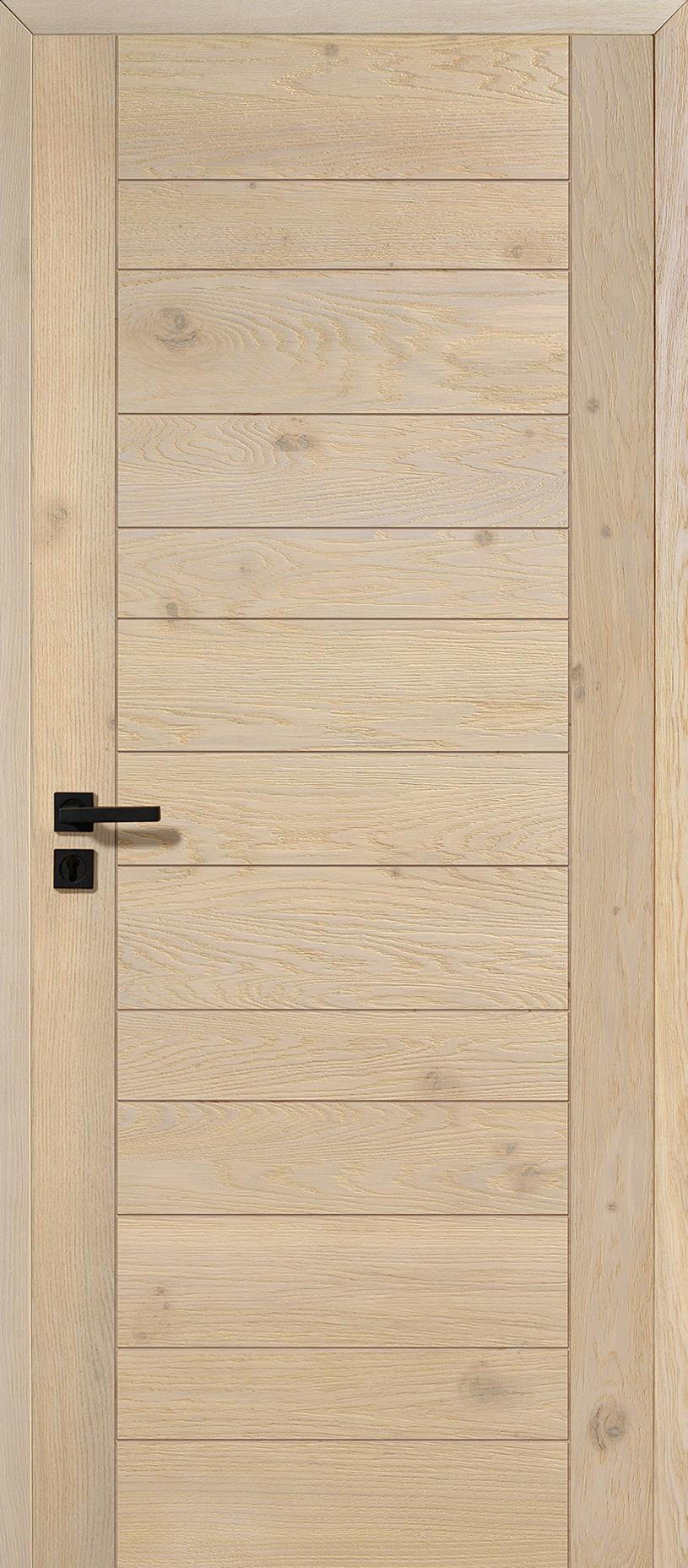 Porte Intérieur Bois - Aravis chêne rustique - blanchi brossé