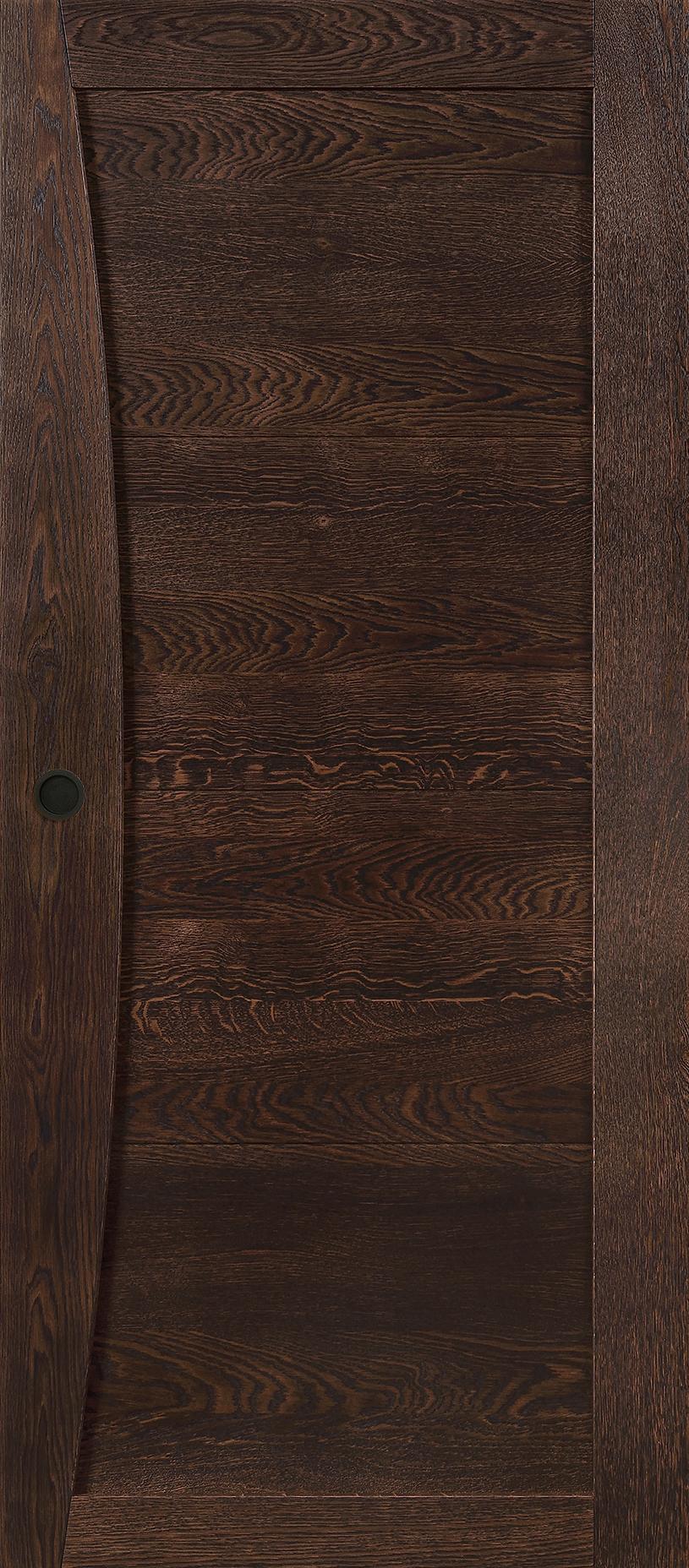 Porte Intérieure bois coulissante Mistral Design - Chêne brun mat brossé