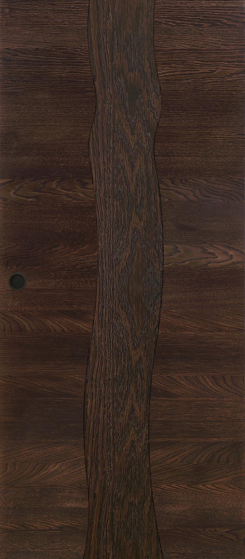 Porte coulissante Roziere Arbre Design chêne brun mat brossé Porte coulissante Roziere Arbre Design chêne brun mat brossé