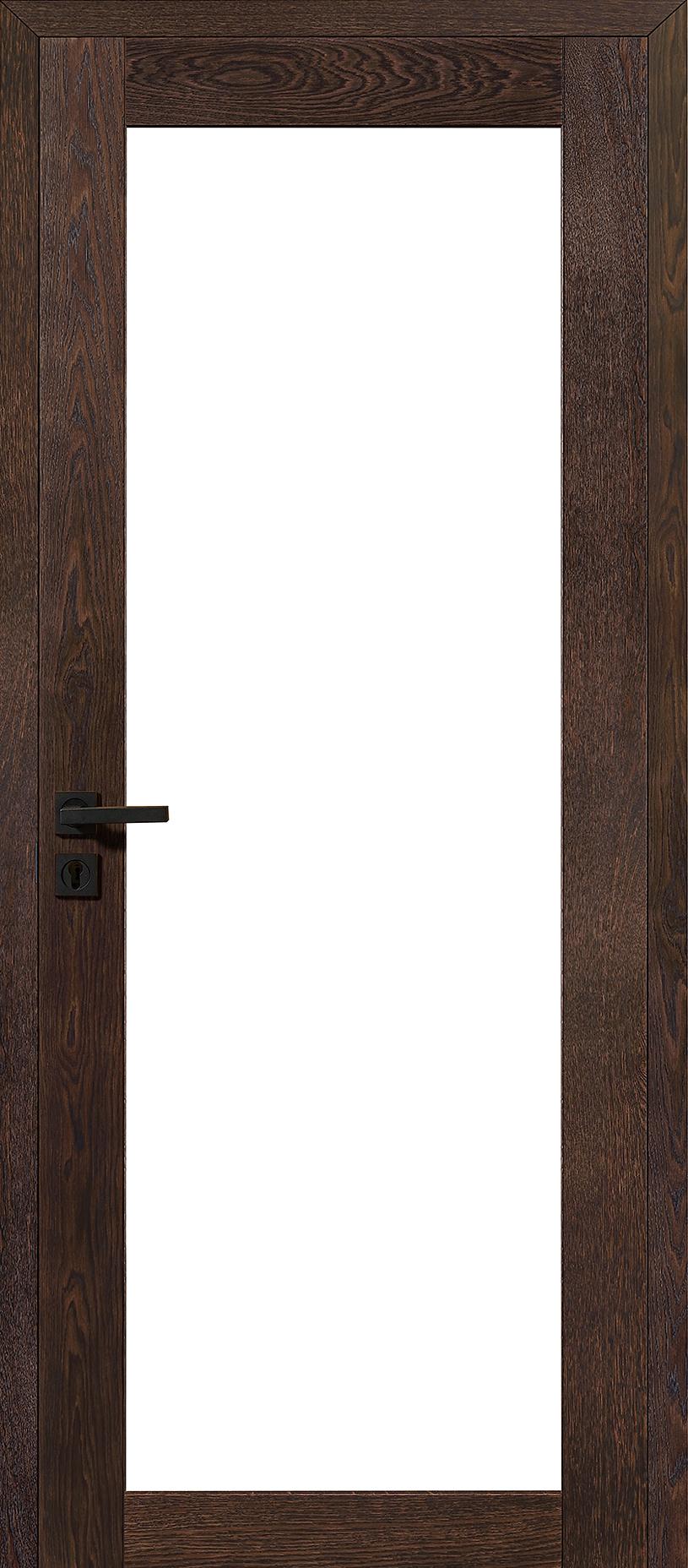 Porte intérieure Bois Vitrée - Bora Design - Chêne sélectionné brun mat brossé