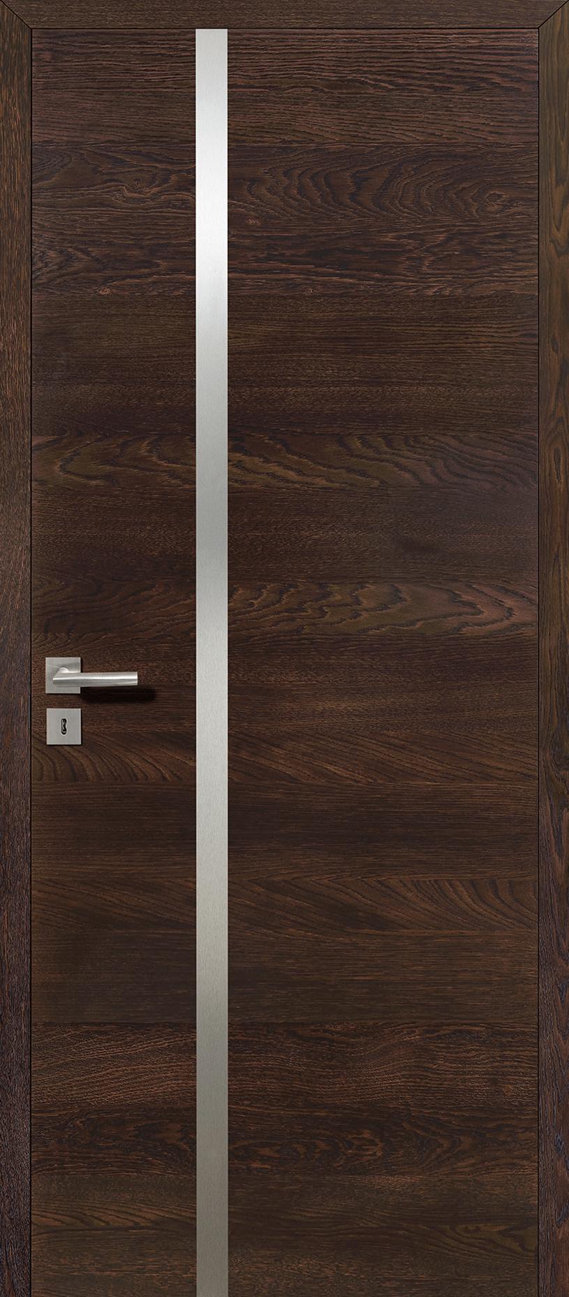 Porte Intérieur - Signature Inox - Chêne sélectionné de caractère - brun mat brossé Porte Intérieur - Signature Inox - Chêne sélectionné de caractère - brun mat brossé