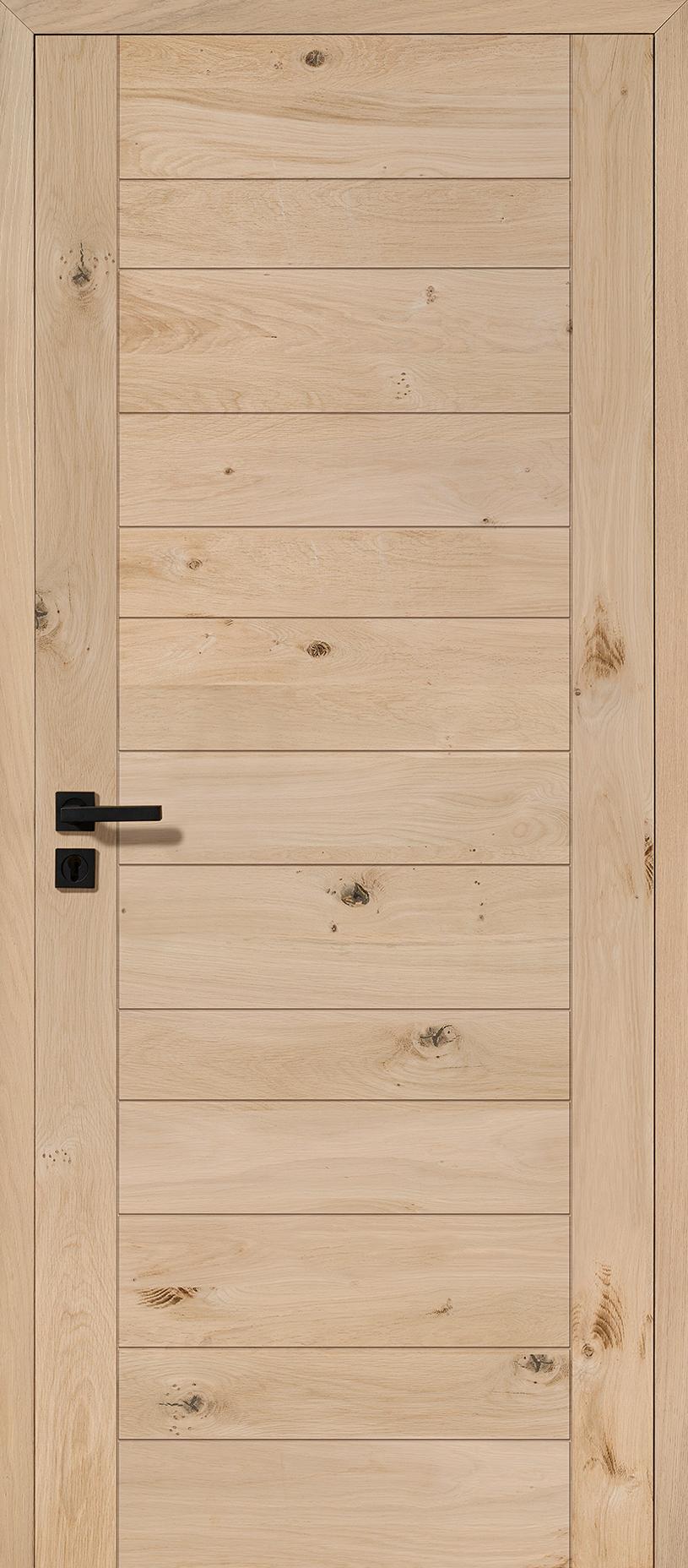 Porte intérieur Bois - Aravis - chêne rustique - brut