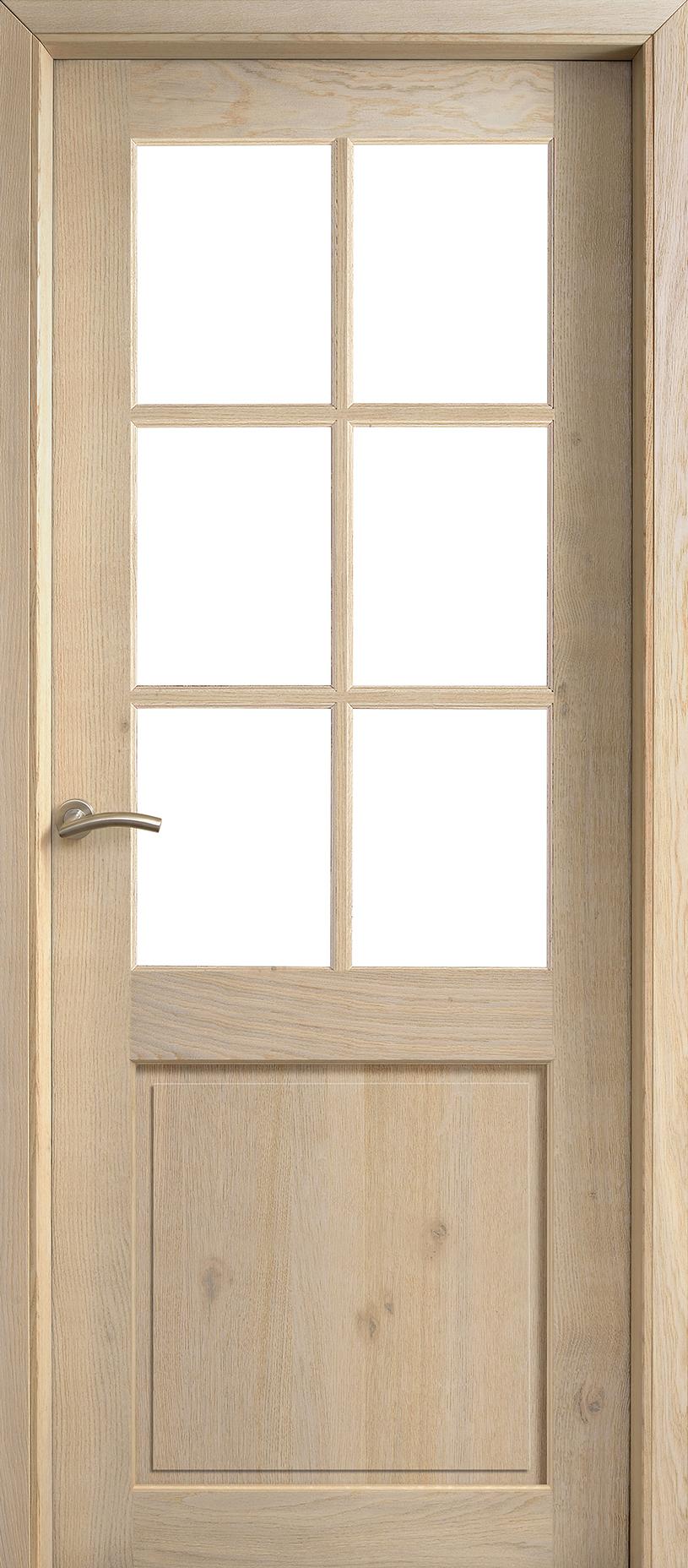 Porte Intérieure Bois Vitrée - Alsace - Chêne rustique blanchi brossé