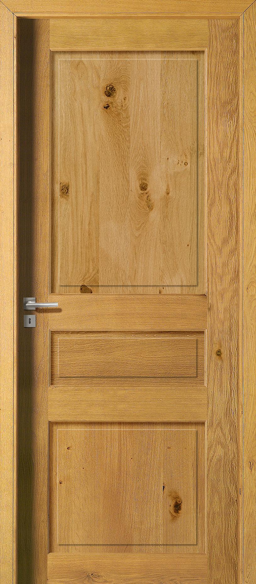 Porte Intérieur Bois - Quercy - Chêne clair rustique