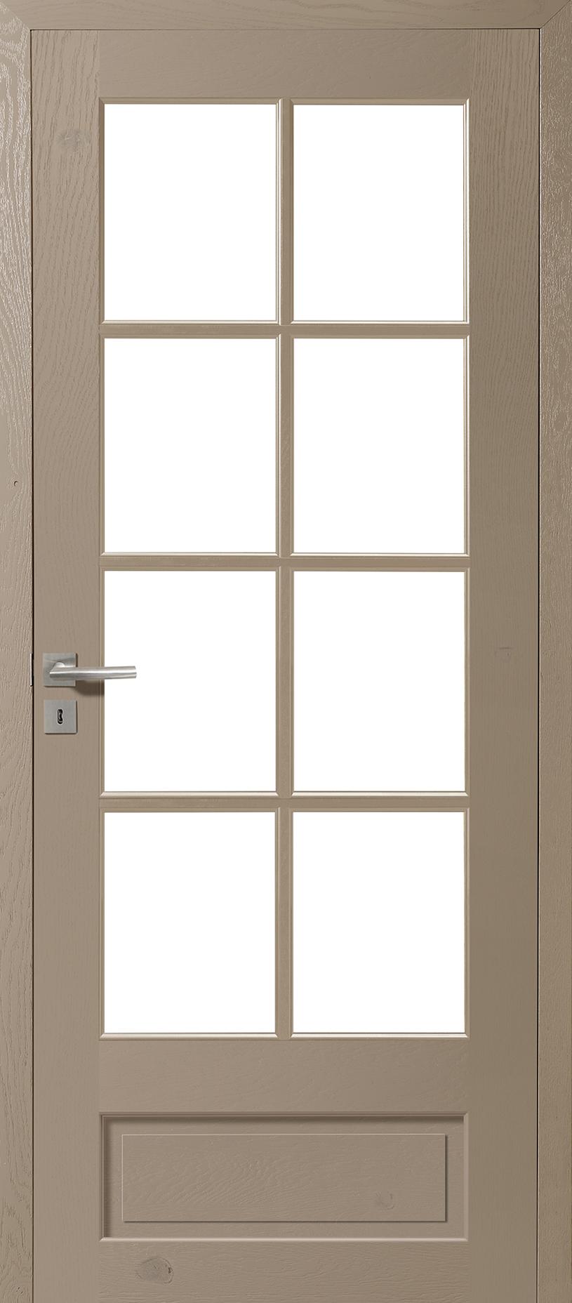 Porte Intérieure Bois Vitrée - Vosges - Chêne rustique lin