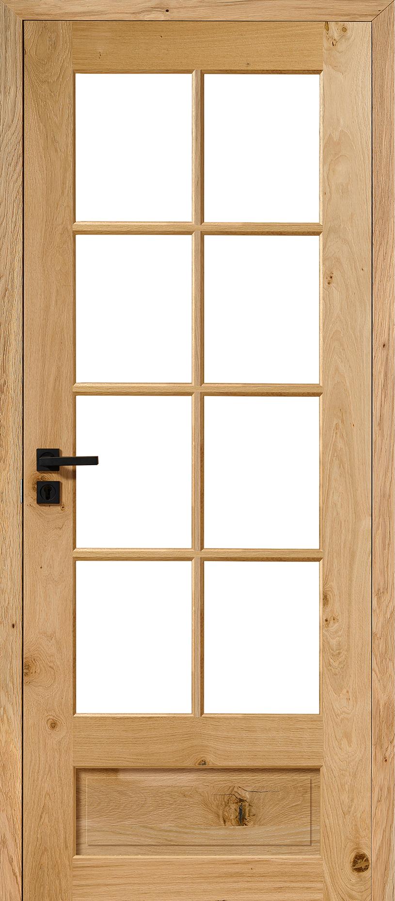Porte Intérieure Bois Vitrée - Vosges - Chêne rustique naturel